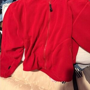 Cozy Red Fleece Kids Jacket